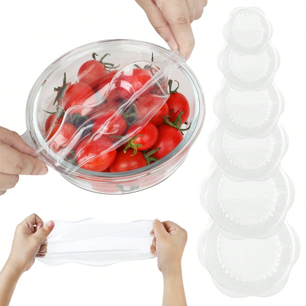Silicone Stretch Lid - Reusable Silicone Stretch Lids, Universal FreshKeeping
