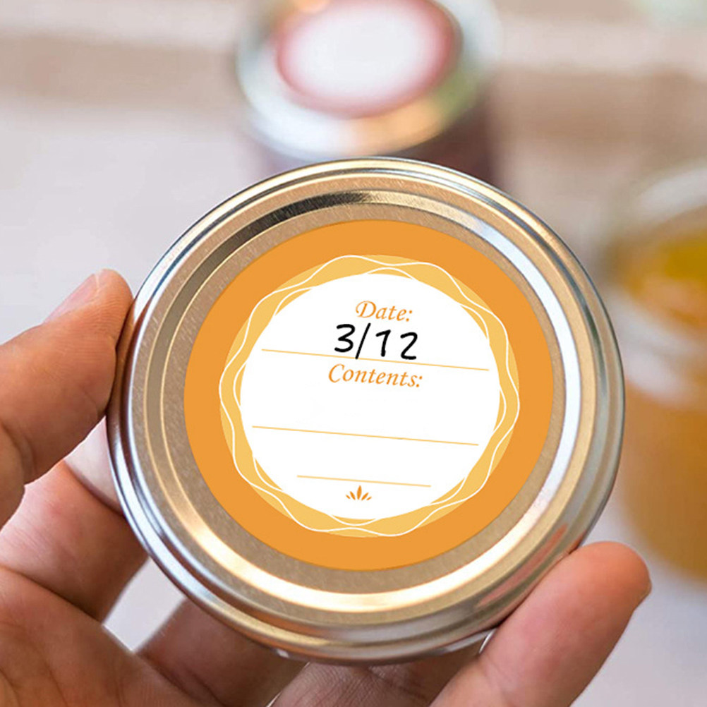 Food Storage Jar Labels - 60Pcs Portable Date Labels Blank Handwriting