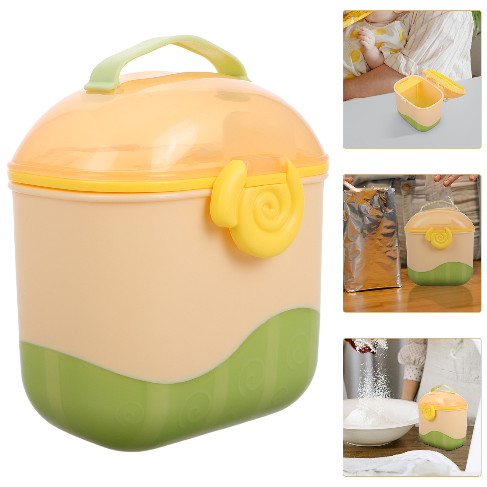 Food Storage Baby - Baby Multicompartment Portable Milk Powder Dispenser