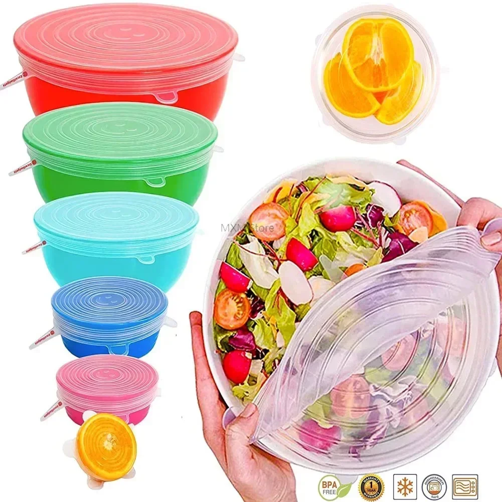 Silicone Stretch Lid - Universal For Kitchen Utensil Lid Kitchen