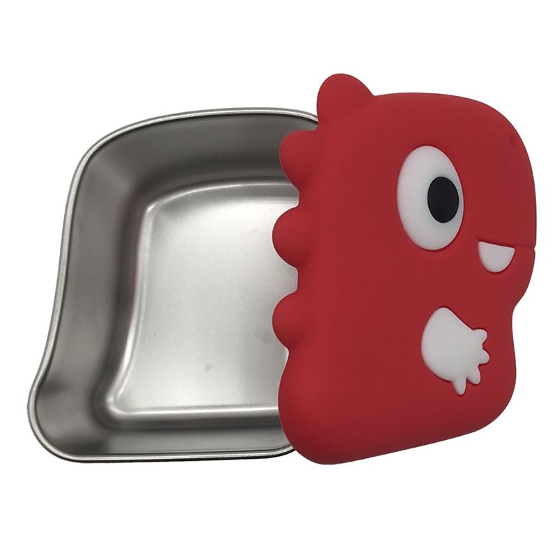 Food Storage Boxes With Lids - AA94-304 Stainless Steel Dinosaur Snack Box