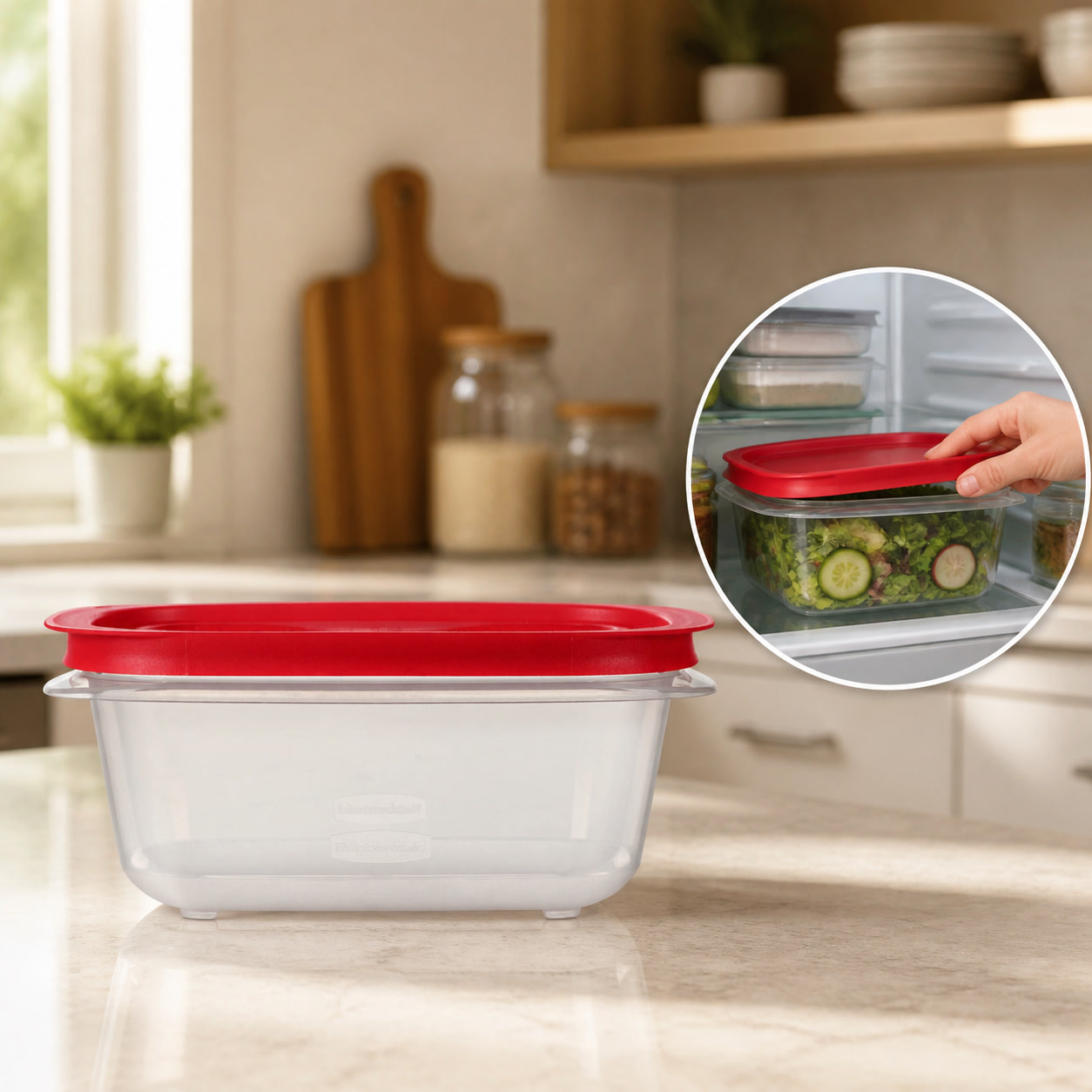 Food Storage Boxes With Lids - 5.26 Cup Rectangular Food Storage Container