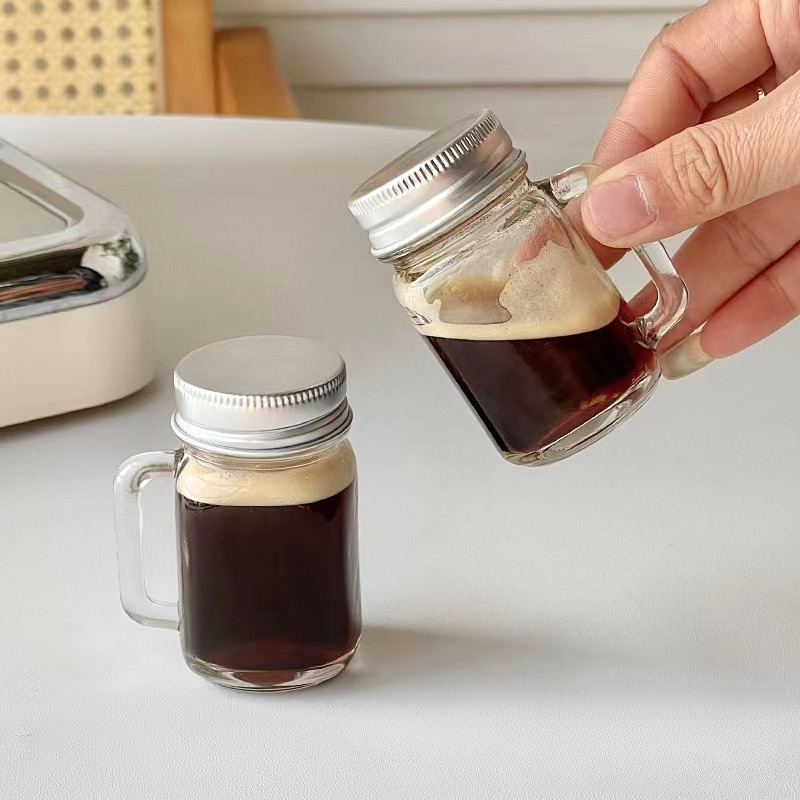 Airtight Cereal Jar - 2/4/6Pcs 35ml Mini Glass Sealed Bottle