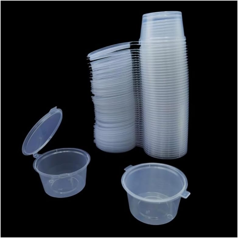 Food Storage Safety - Disposable Clear Plastic Sauce Cups with