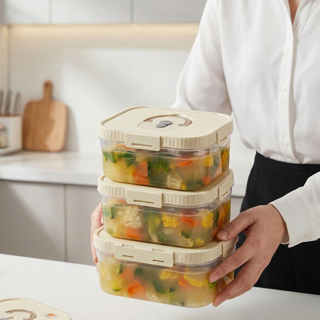 Food Storage Safety - Clear Plastic Food Storage Box With