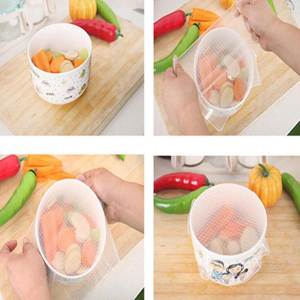 Silicone Stretch Lid - Durable Clear Silicone Stretch Lid Air