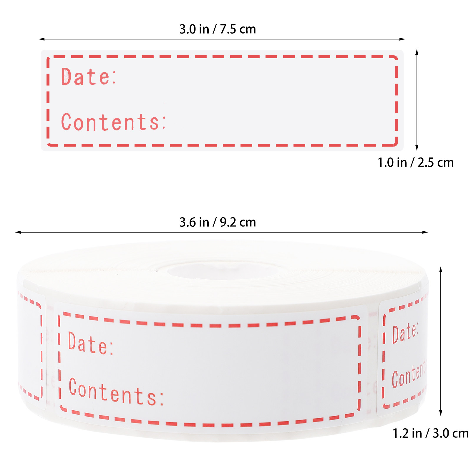 1 Roll Food Stickers Glassine  - Food Storage Jar Labels 评论和价格