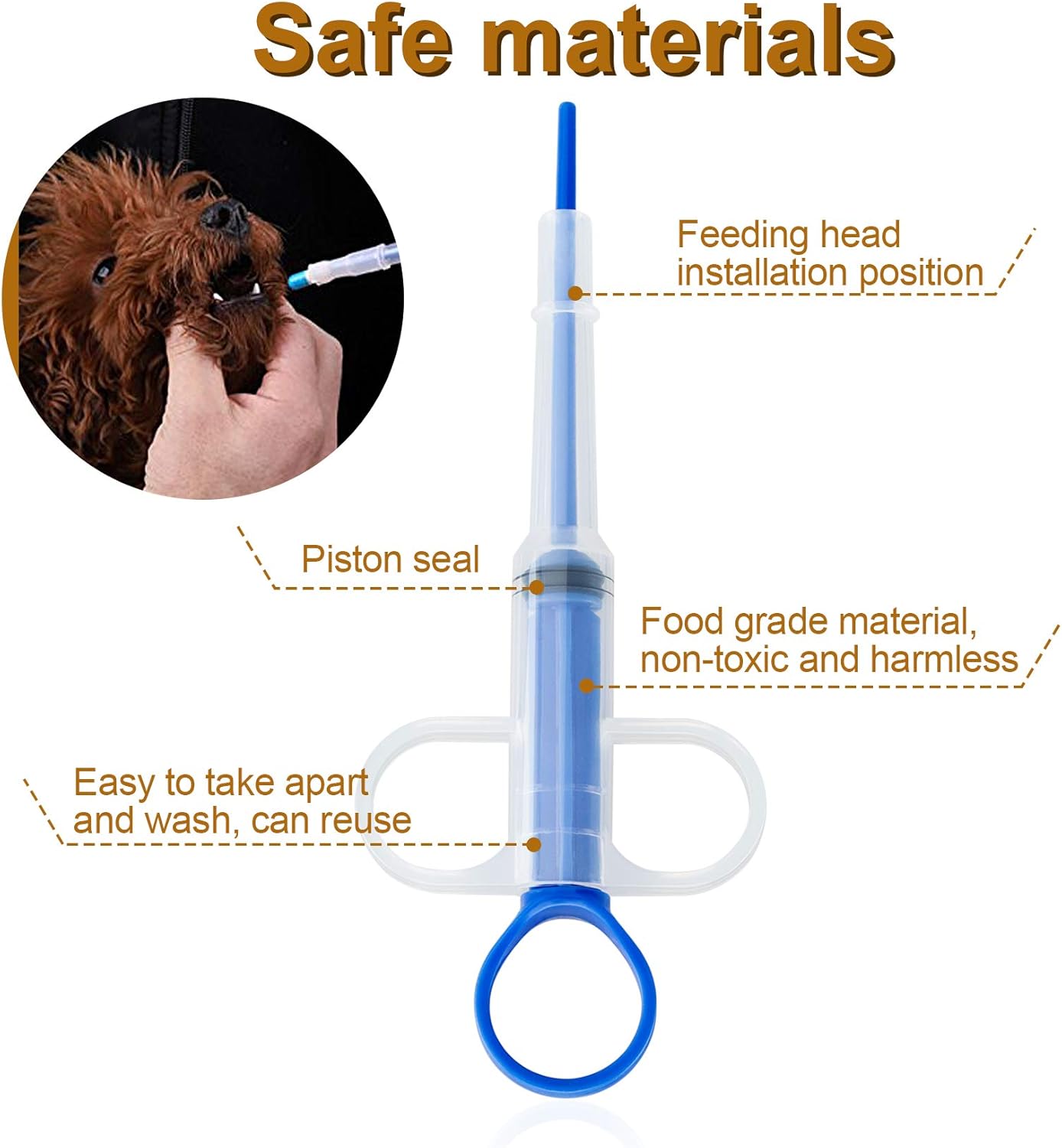 Pet Medicine Feeder, Silicone  - Storage Tips For Food 评论和价格