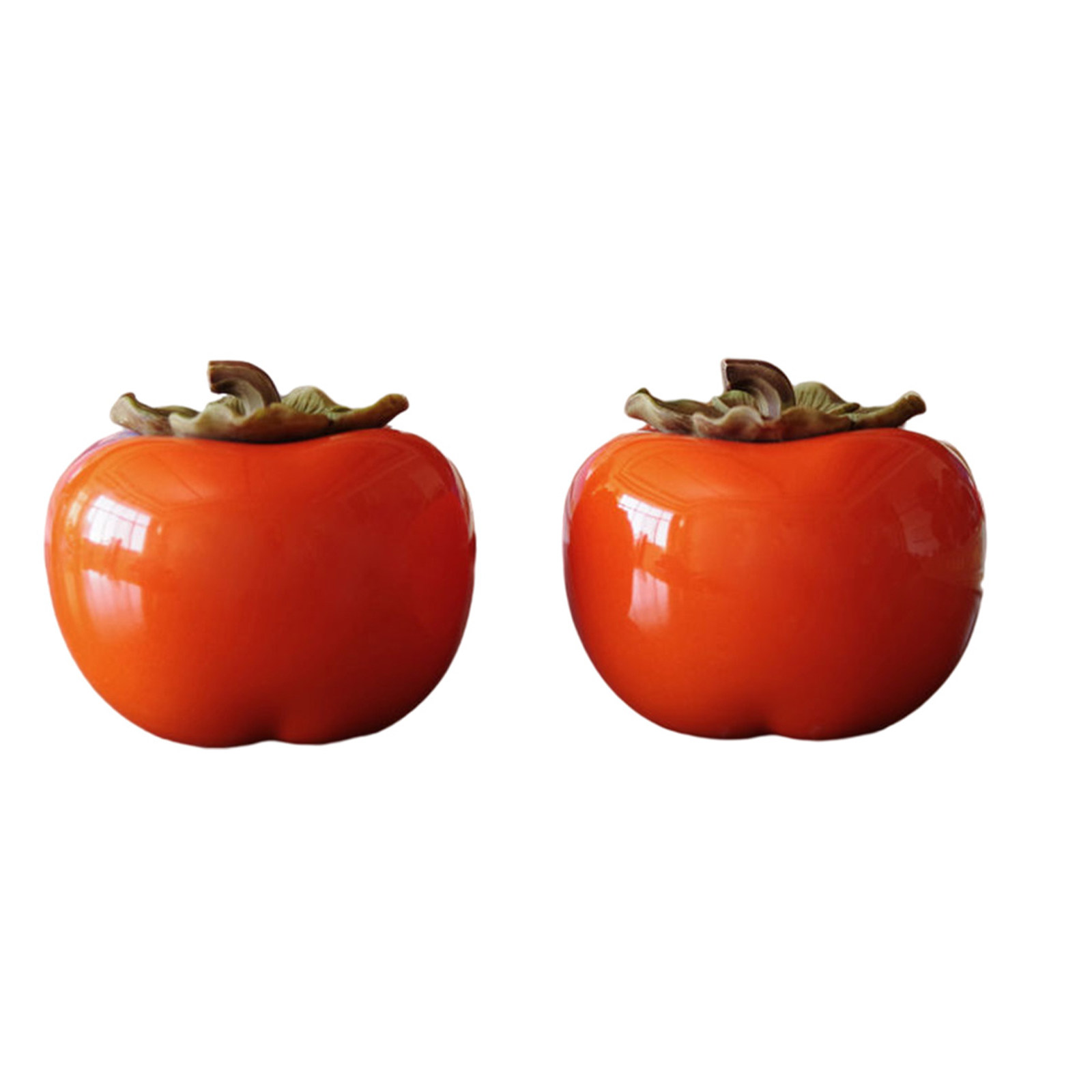 2Pcs Orange Persimmon Style Ce - Airtight Cereal Jar 评论和价格