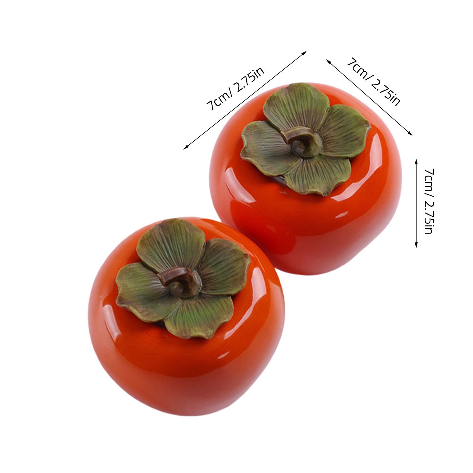 2Pcs Orange Persimmon Style Ce - Airtight Cereal Jar 评论和价格