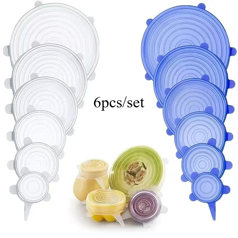 6pcs Reusable Silicone Fresh-K - Silicone Stretch Lid 评论和价格