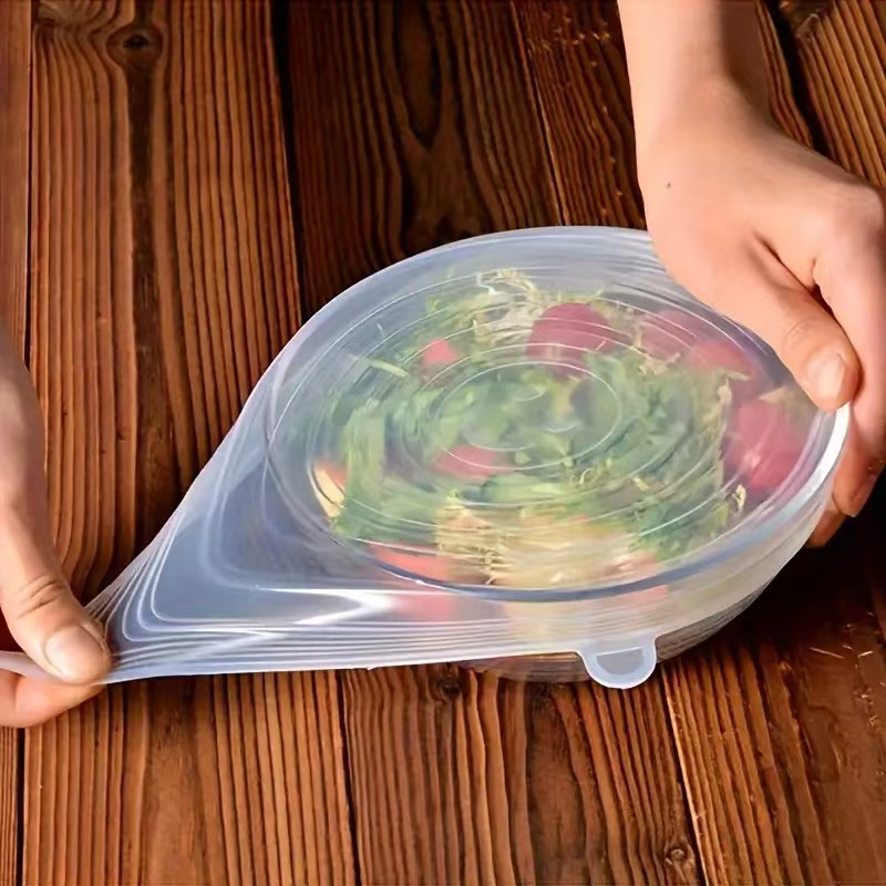 6pcs Reusable Silicone Fresh-K - Silicone Stretch Lid 评论和价格