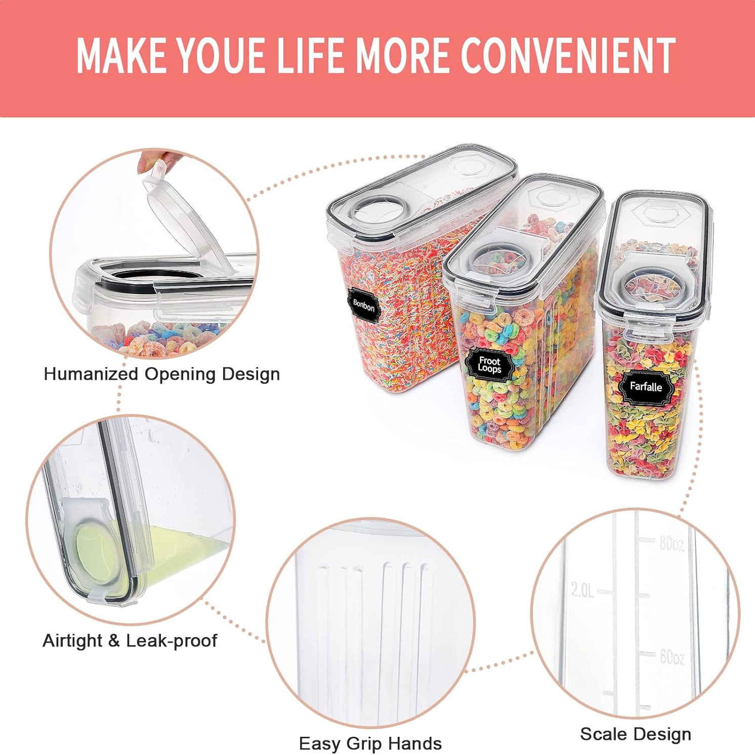 2.5L Cereal Storage Containers - Food Storage Underground 评论和价格