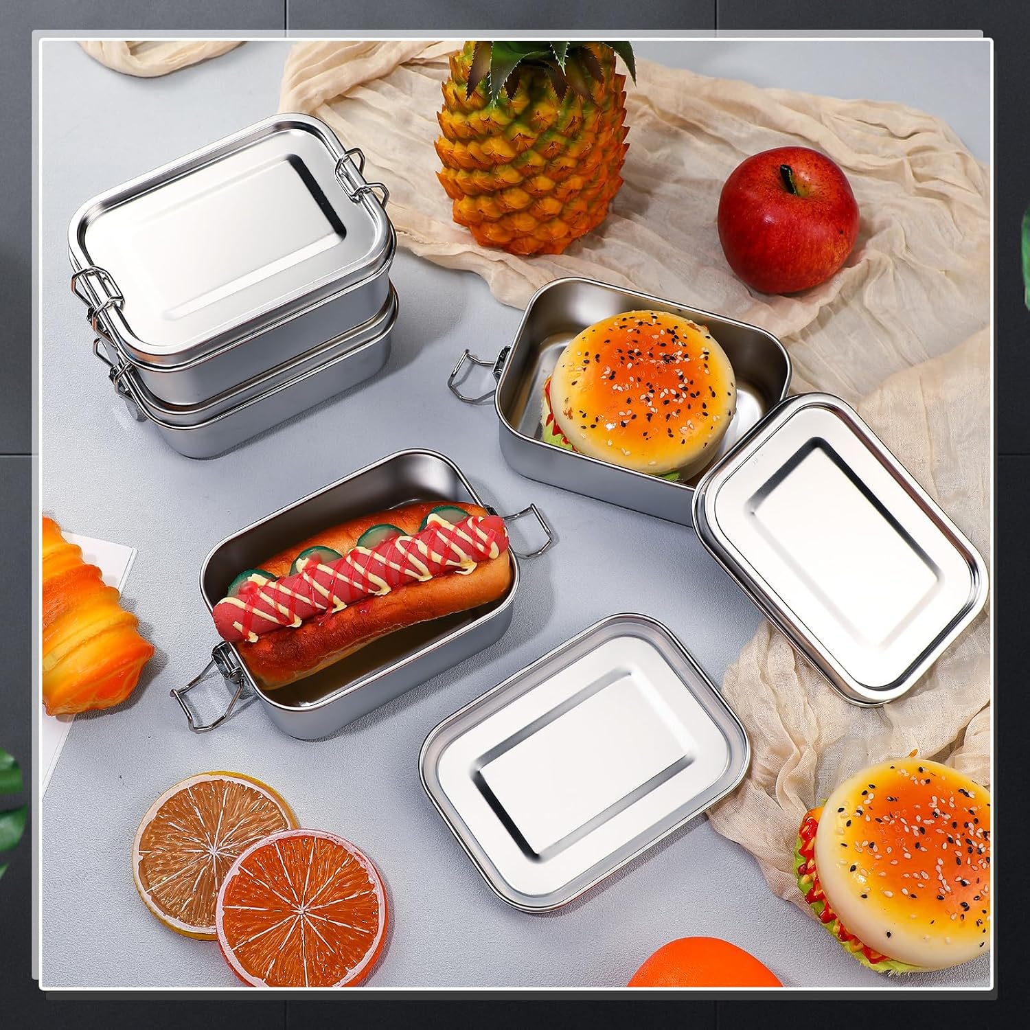 Stainless Steel Food Storage C - Food Storage With Dividers 评论和价格