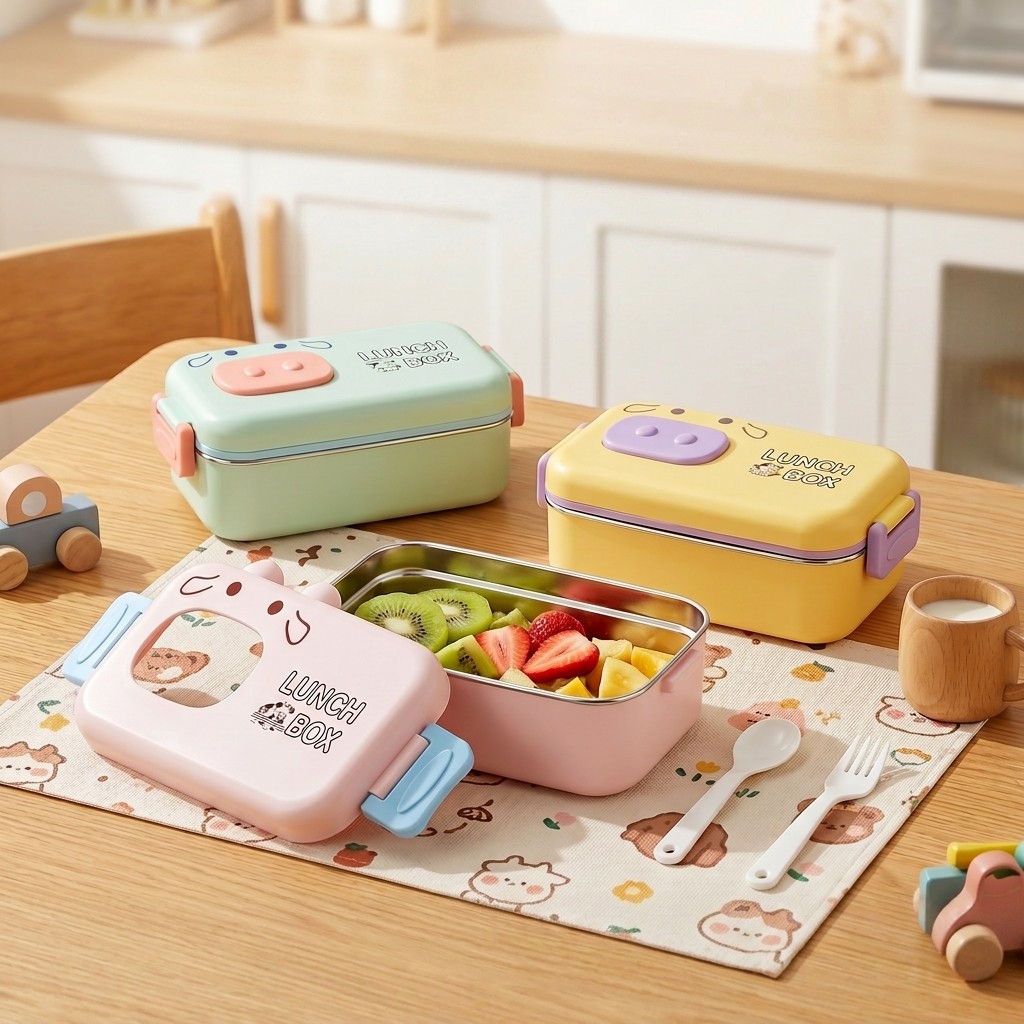 304 Stainless Steel Bento Box  - Food Storage With Dividers 评论和价格