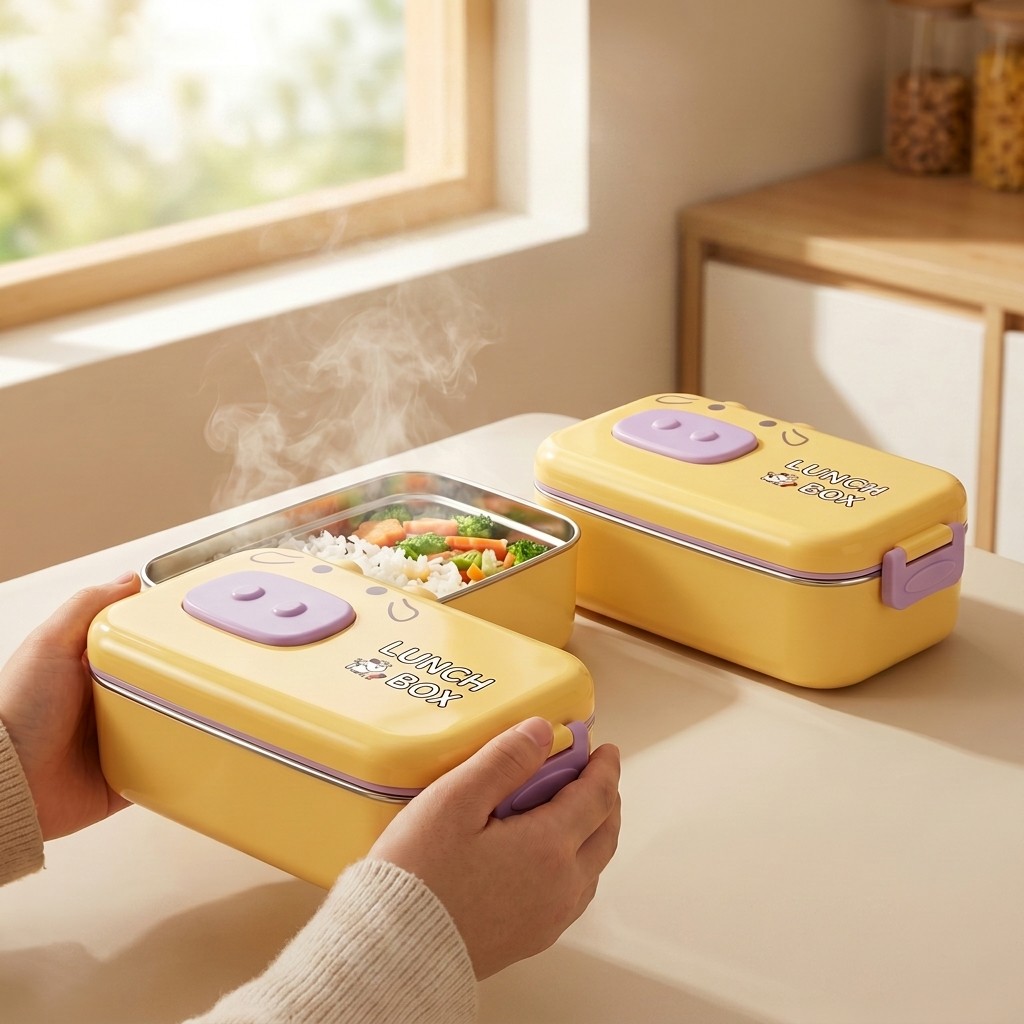 304 Stainless Steel Bento Box  - Food Storage With Dividers 评论和价格