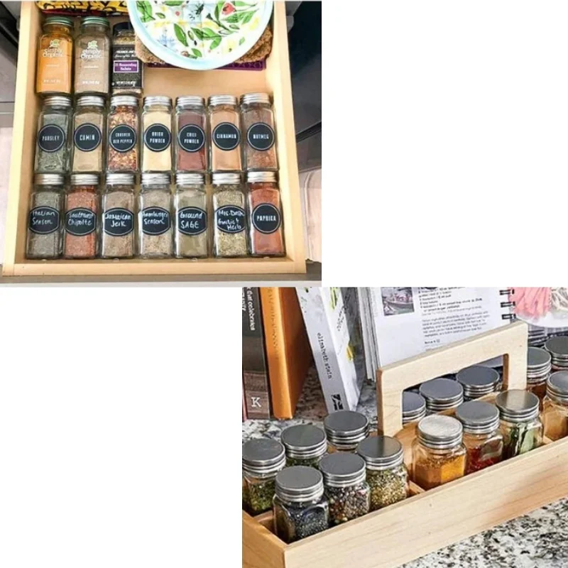 Waterproof Reusable Round Blac - Food Storage Jar Labels 评论和价格