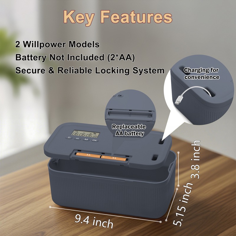 Lock Box with Timer Phone Lock - Food Storage Locker 评论和价格