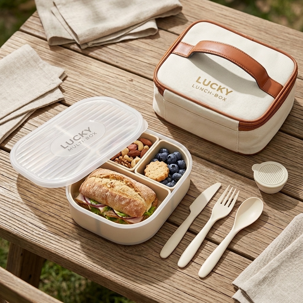 Portable Divided Plastic Lunch - Food Storage Safety 评论和价格