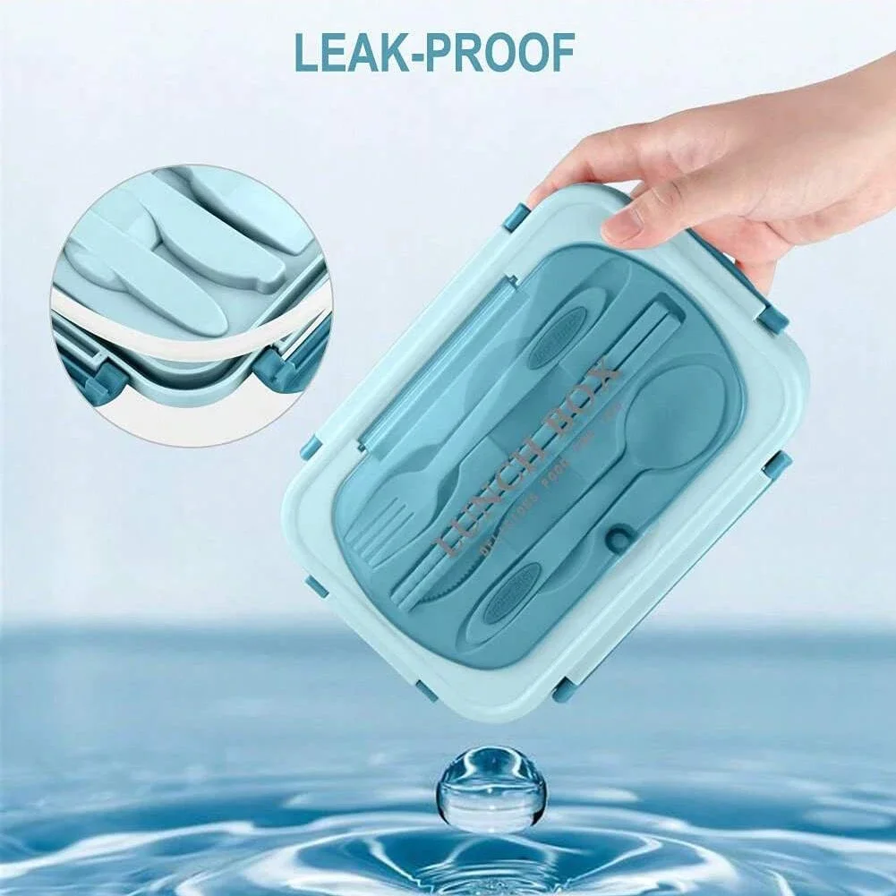 Adult Bento Box with 3 Compart - Food Storage Safety 评论和价格