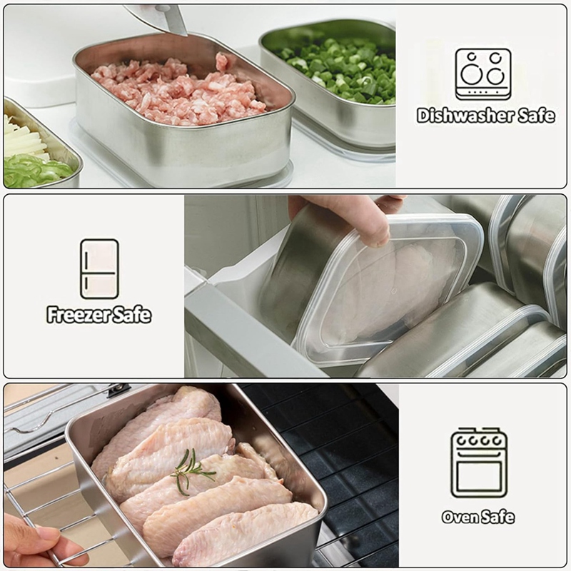 Stainless Steel Containers for - Food Storage And 评论和价格