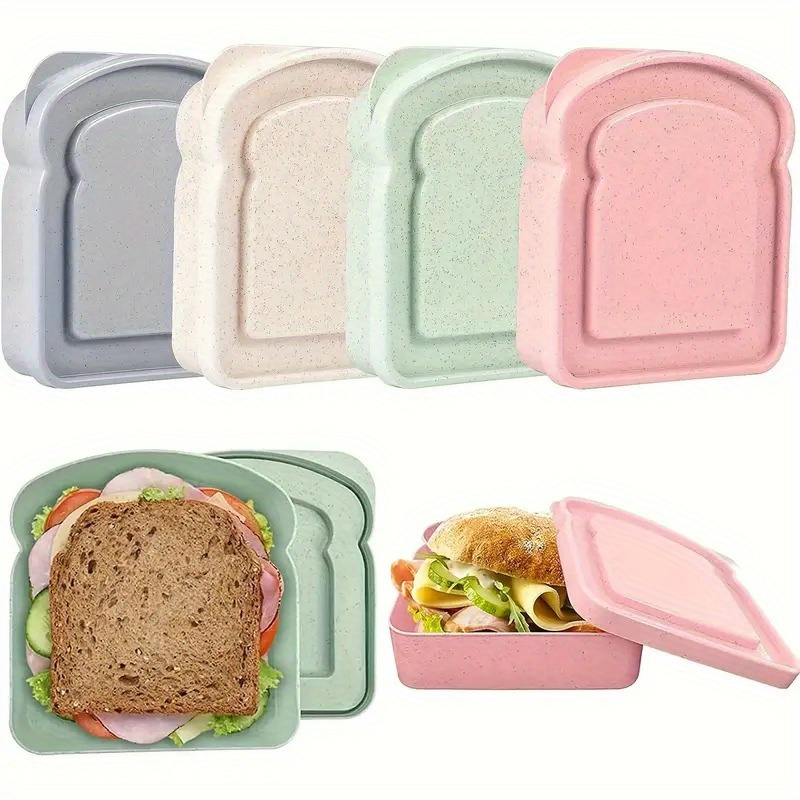 1pc Bento Boxes, Sandwich Cont - Food Storage Boxes With Lids 评论和价格
