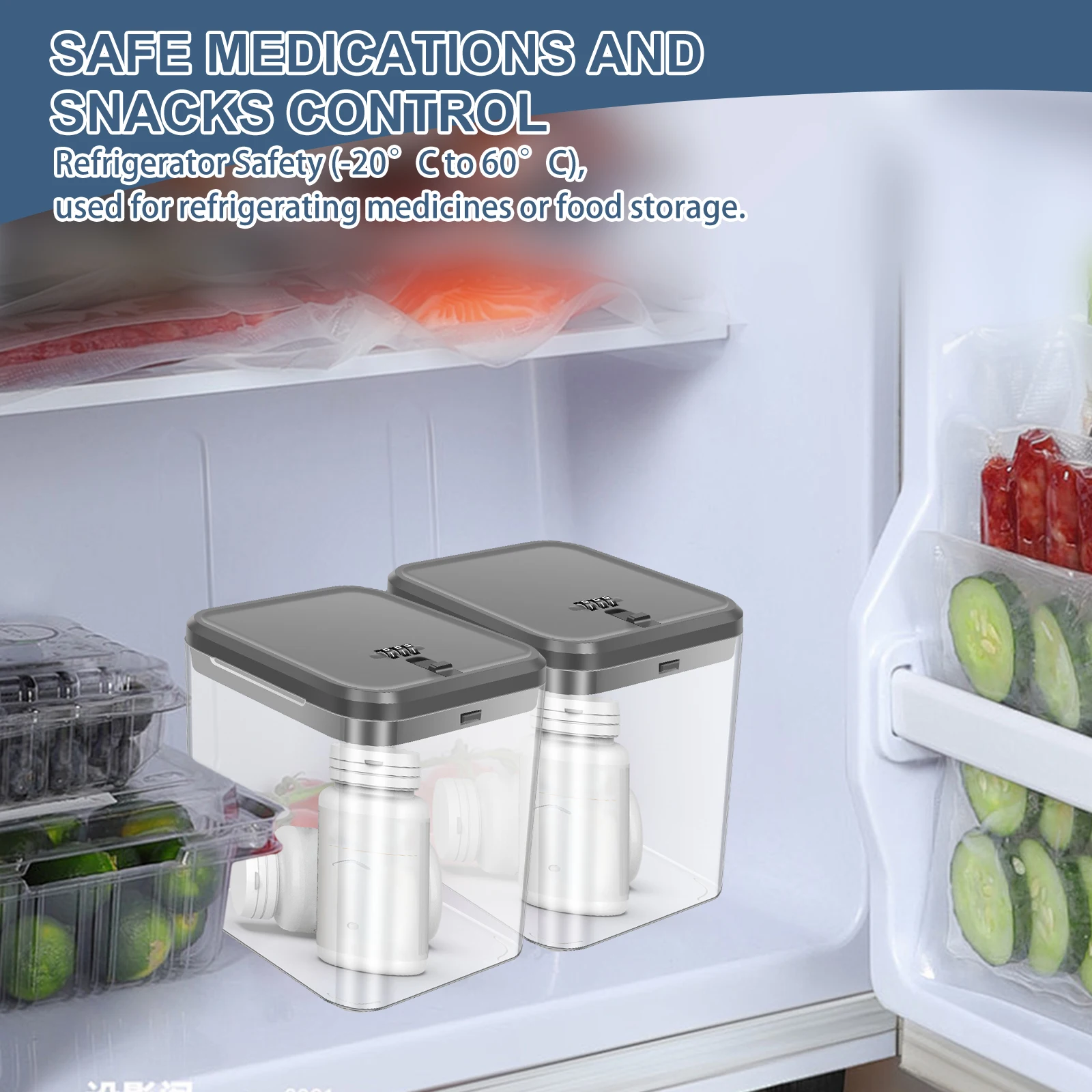 Transparent Lock Box with Pass - Food Storage Locker 评论和价格