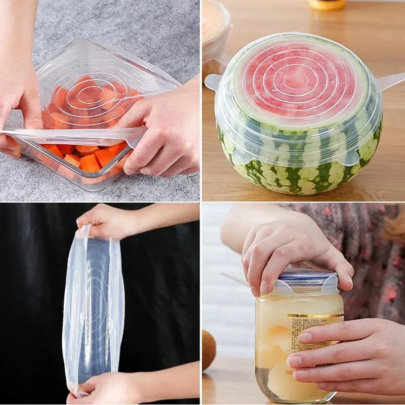 Universal For Kitchen Utensil  - Silicone Stretch Lid 评论和价格
