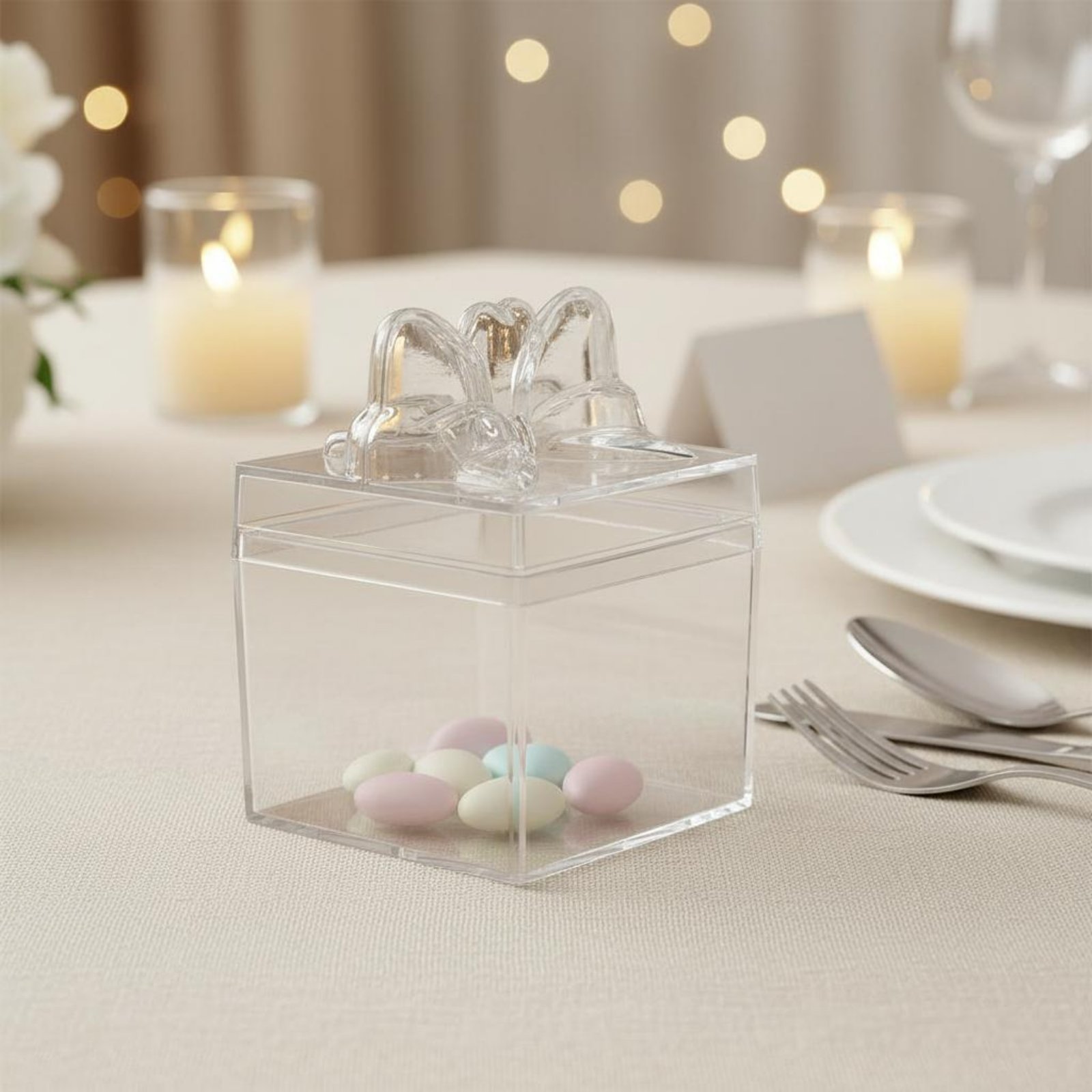 Clear Plastic Candy Box with R - Food Storage And 评论和价格