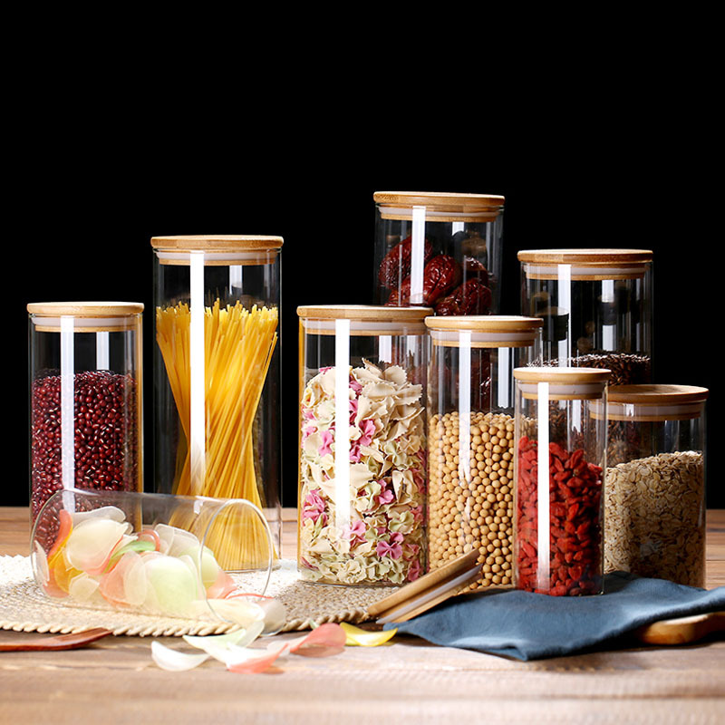Glass Food Storage Jars with A - Airtight Cereal Jar 评论和价格
