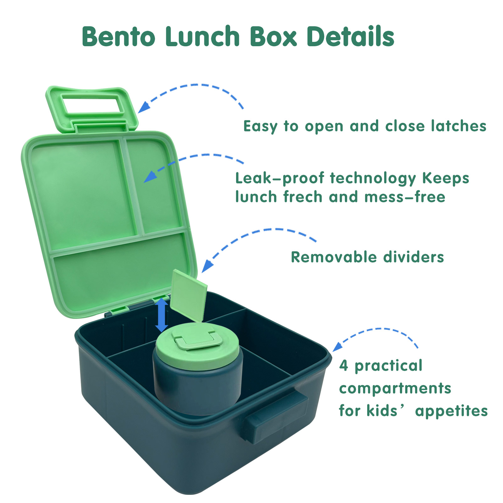 1 Set Bento Lunch Box for Kids - Food Storage Safety 评论和价格