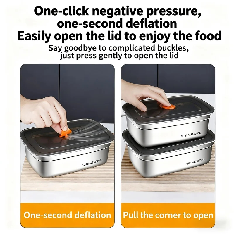 Large Capacity Stainless Steel - Food Storage Safety 评论和价格