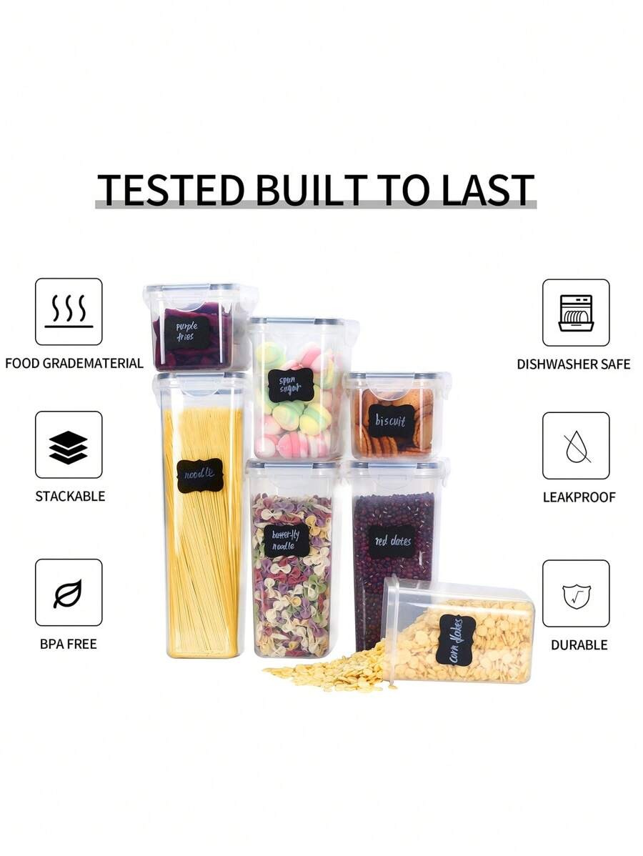 1/3/5/7pcs Food Storage Jars R - Food Storage Jar Labels 评论和价格