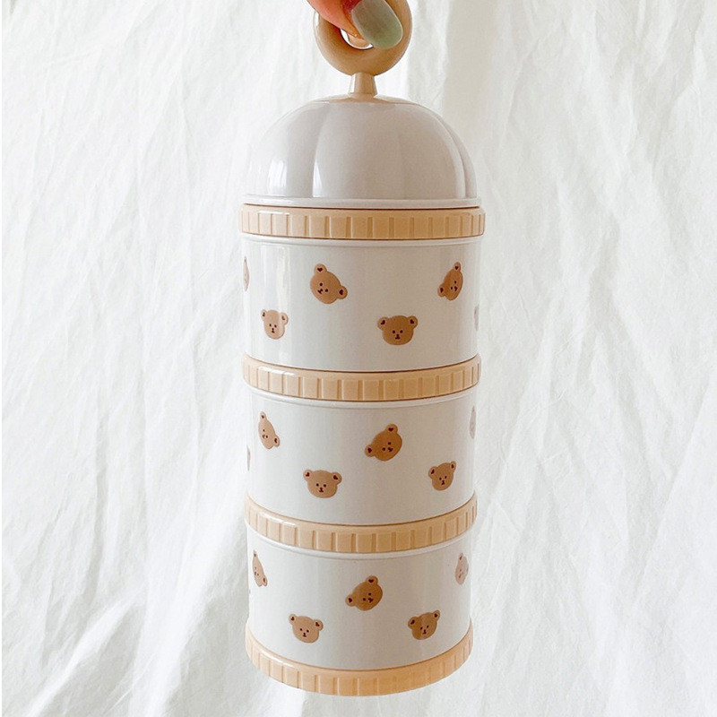Cute Bear Milk Powder Box Baby - Food Storage Baby 评论和价格