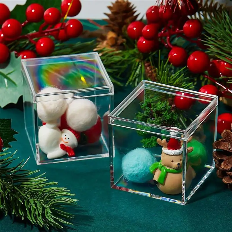 12 PCS Transparent Acrylic Box - Food Storage With Dividers 评论和价格