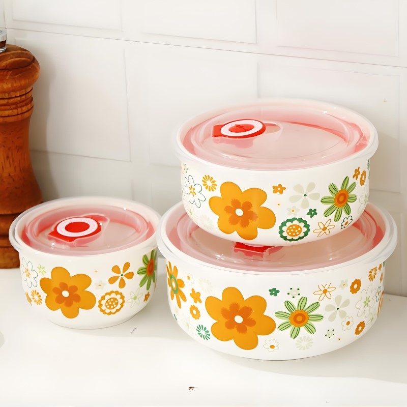 Three-piece set, fine bone chi - Food Storage Baby 评论和价格