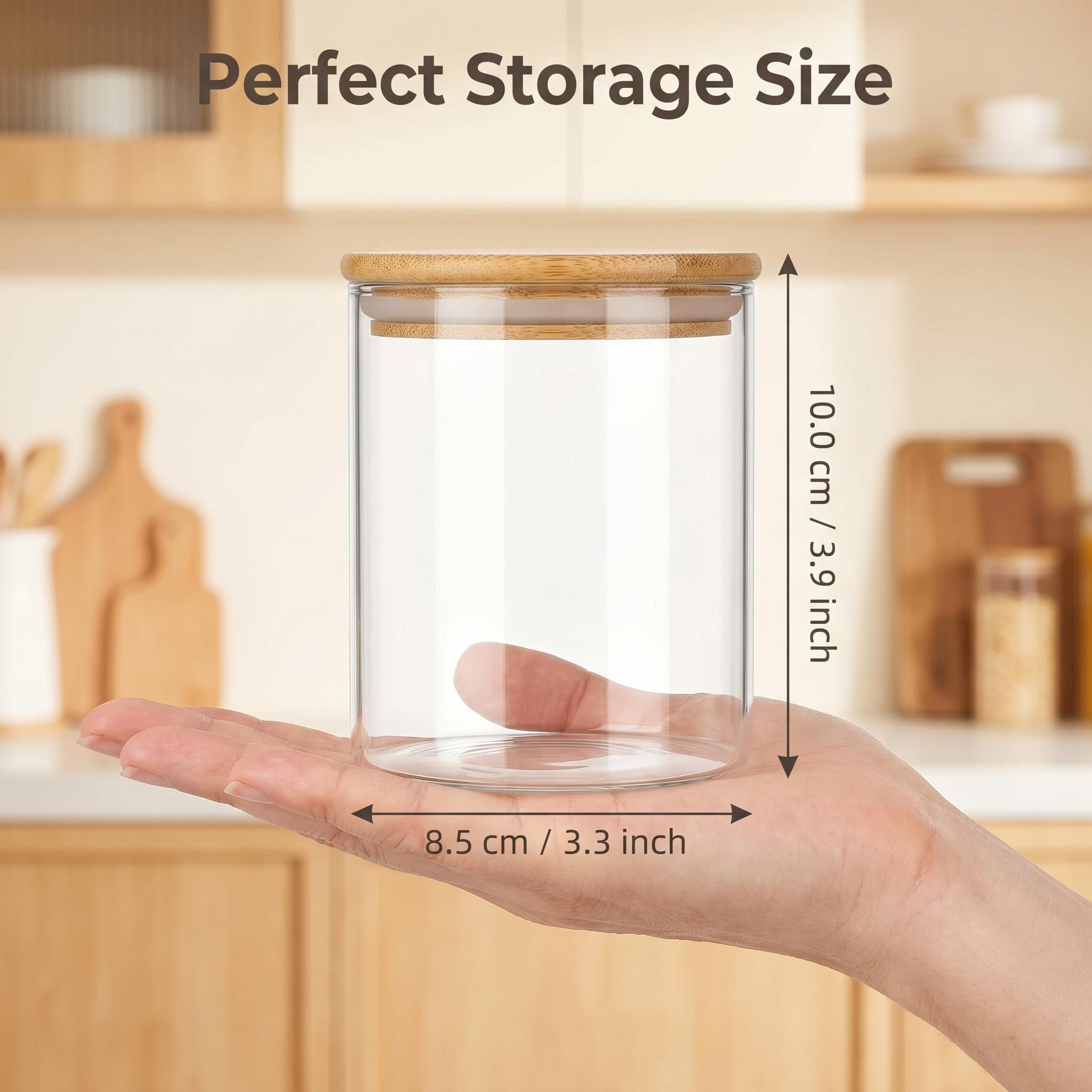 9 Pieces Clear Glass Storage C - Food Storage Jar Labels 评论和价格