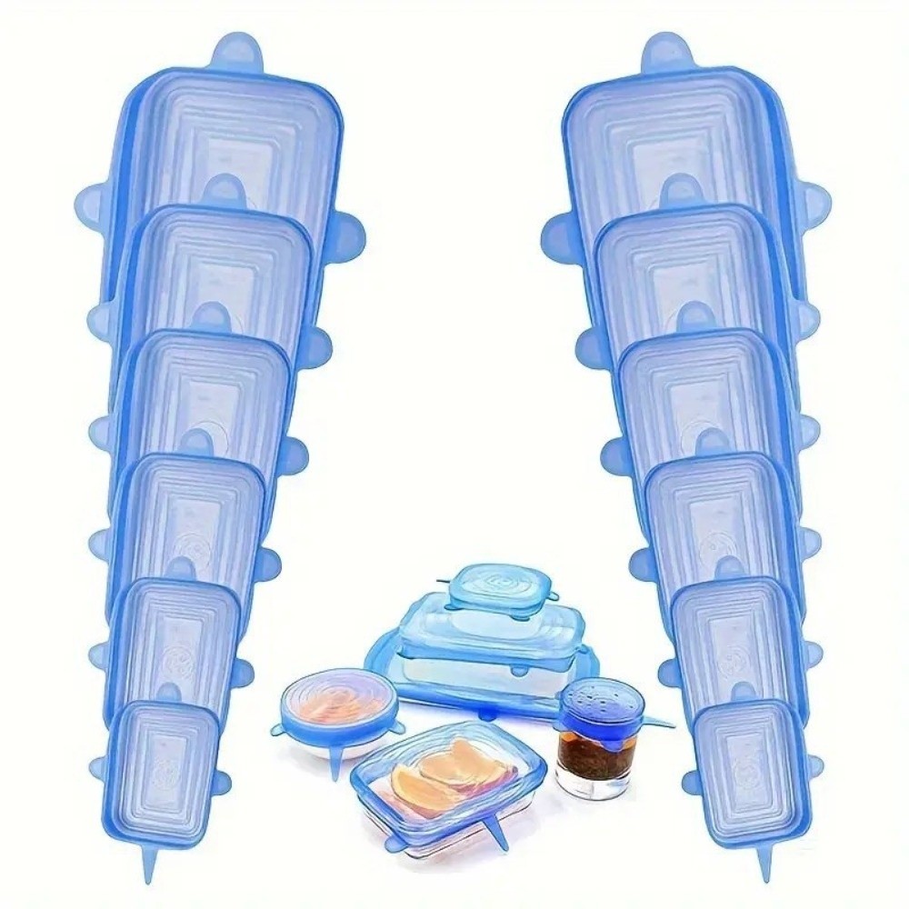 6PCS New Reusable Fresh-keepin - Silicone Stretch Lid 评论和价格