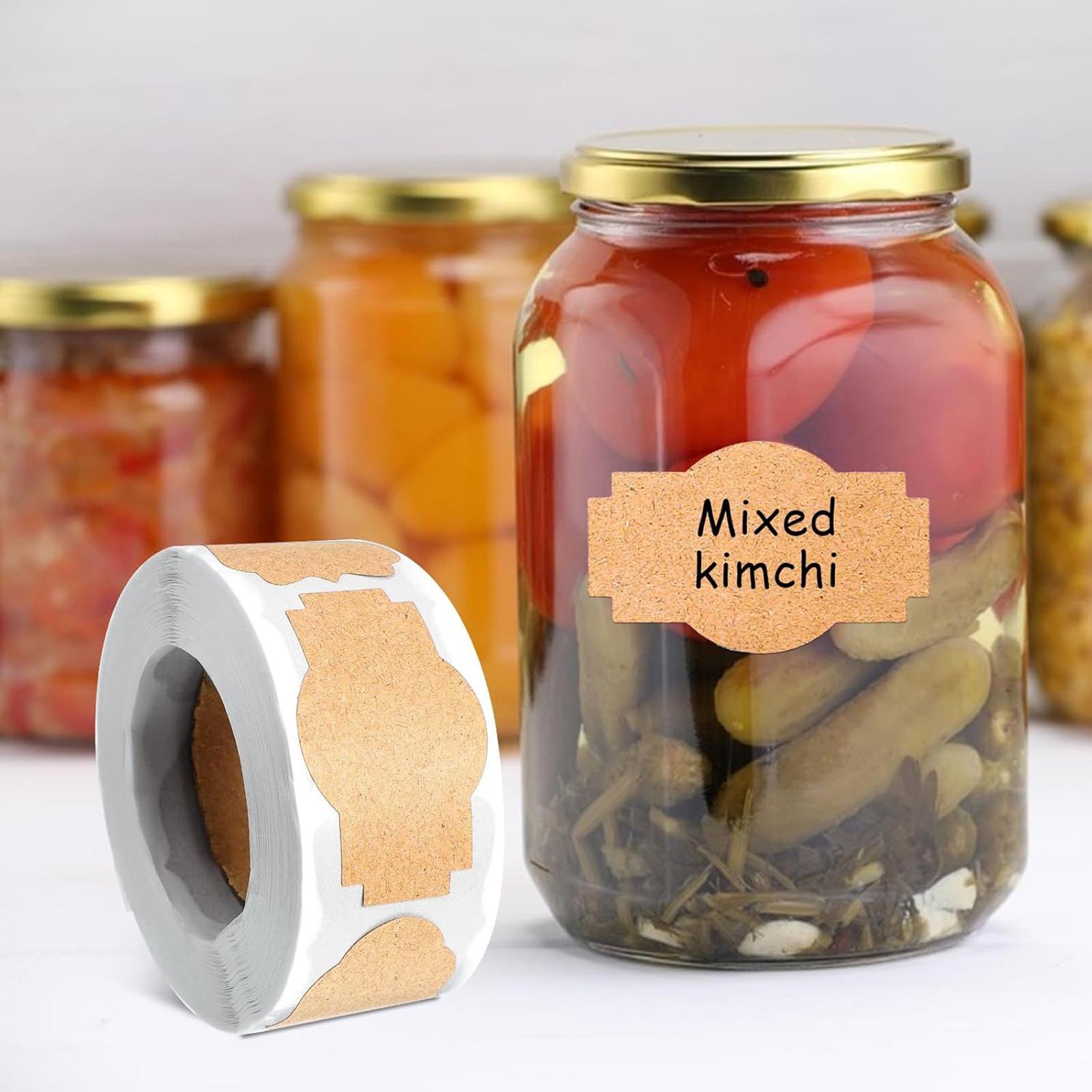 300 PCS Jar Labels Stickers Wr - Food Storage Jar Labels 评论和价格