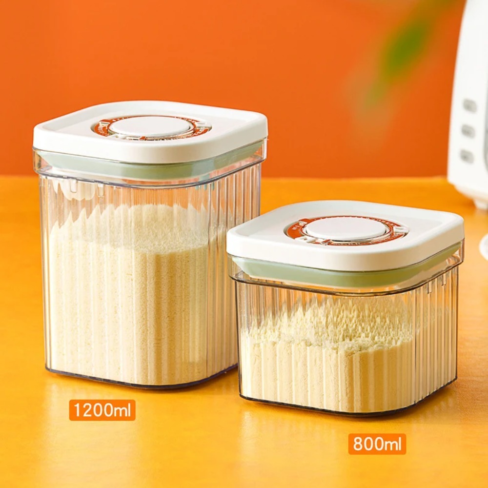 Stripe Pattern Milk Powder Sto - Airtight Cereal Jar 评论和价格