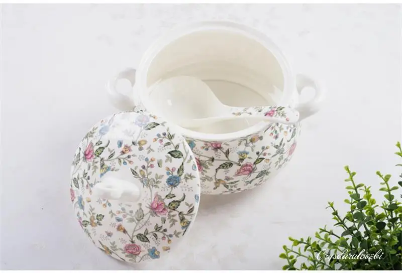 9 Inch, Bone China Tureen for  - Food Storage Plants 评论和价格
