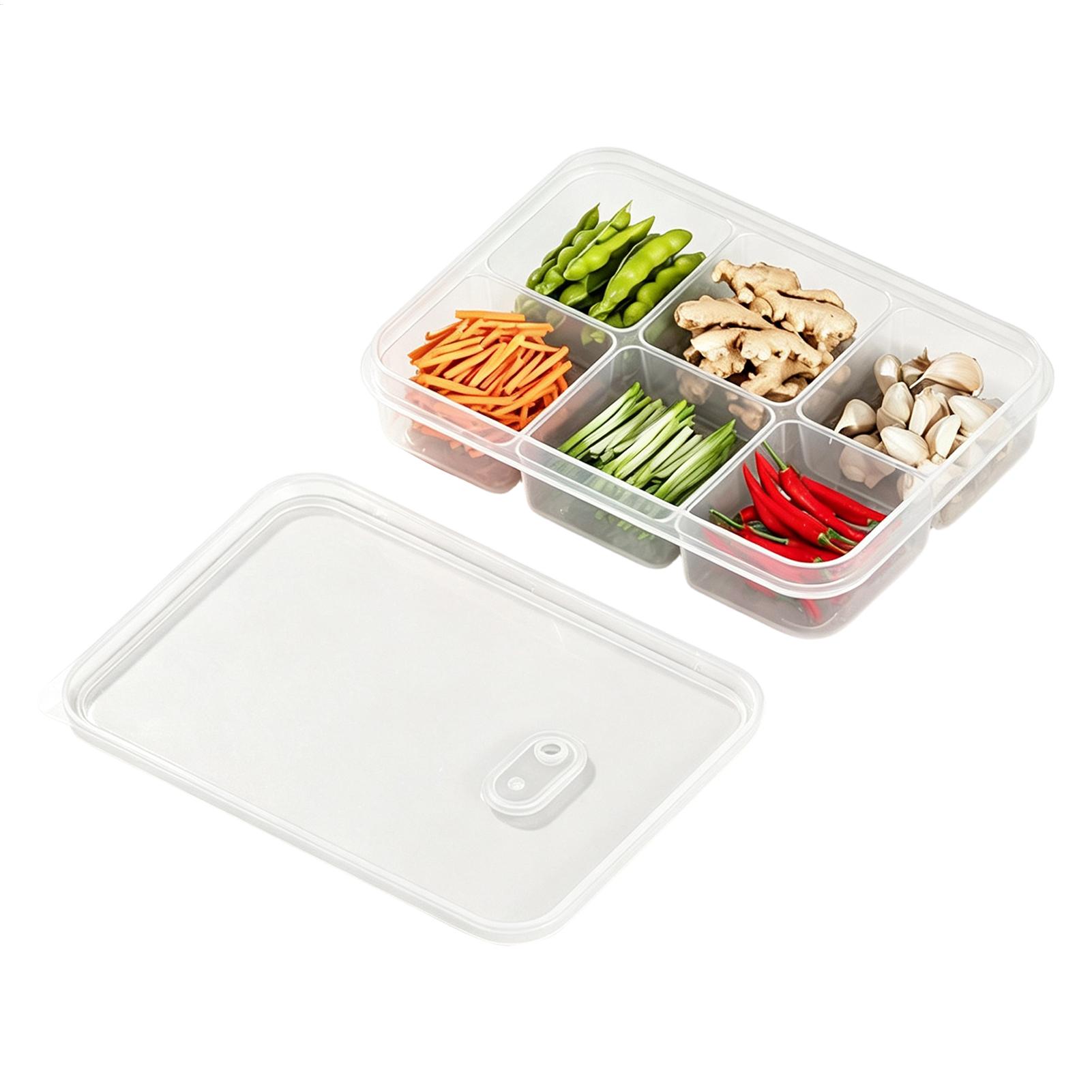 1PC Refrigerator Storage Box M - Food Storage With Dividers 评论和价格