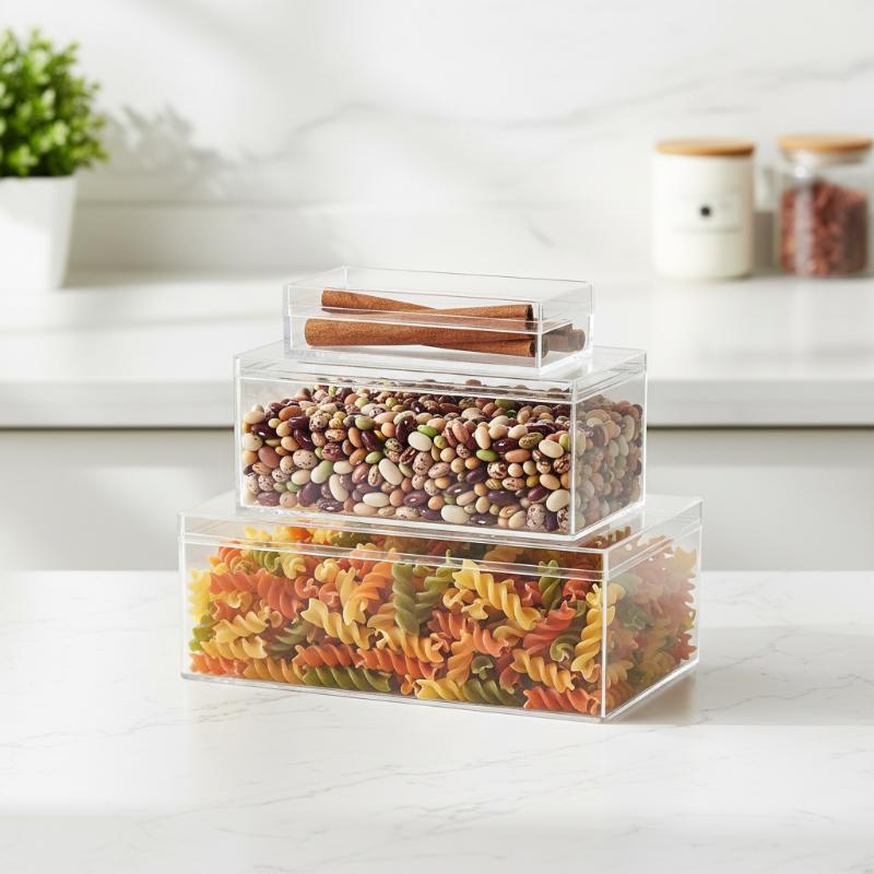 Thickened Rectangular Acrylic  - Food Storage Plants 评论和价格