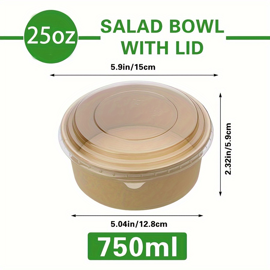 25Oz/750Ml 25/50 Pack Paper Bo - Food Storage Safety 评论和价格
