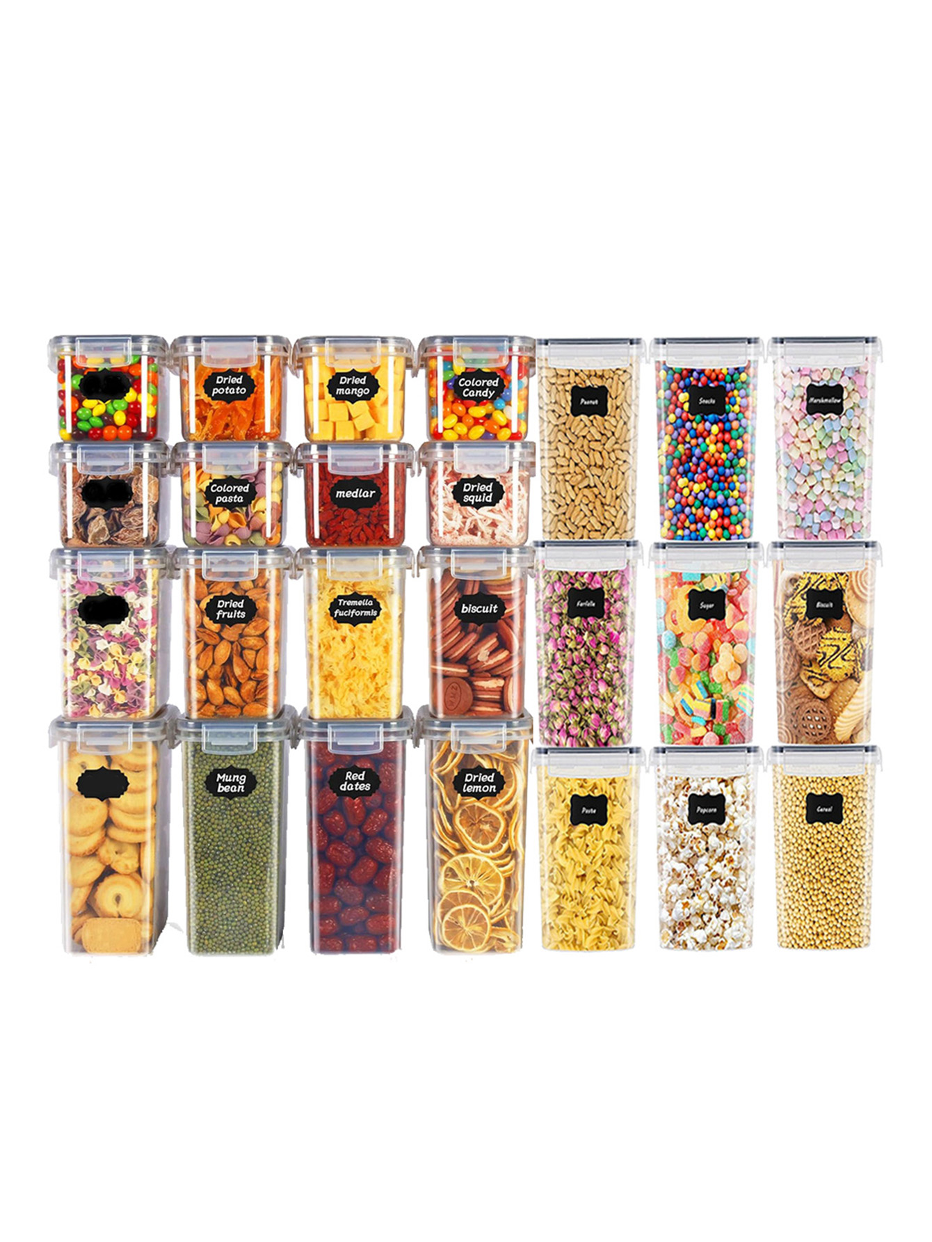 48pcs, Sealed Food Storage Con - Food Storage Jar Labels 评论和价格