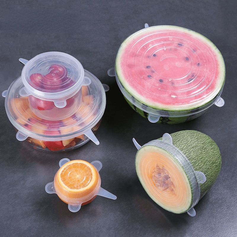 6pcs Reusable Silicone Stretch - Silicone Stretch Lid 评论和价格