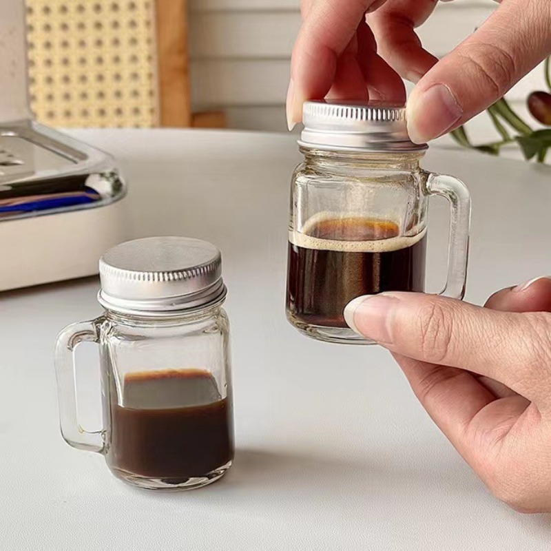 2/4/6Pcs 35ml Mini Glass Seale - Airtight Cereal Jar 评论和价格