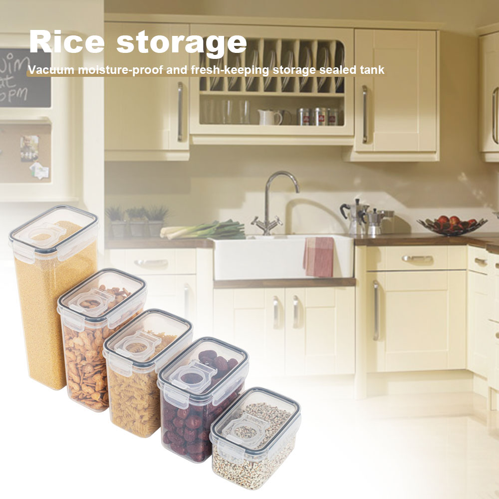 Sealed Plastic Food Storage Bo - Airtight Cereal Jar 评论和价格