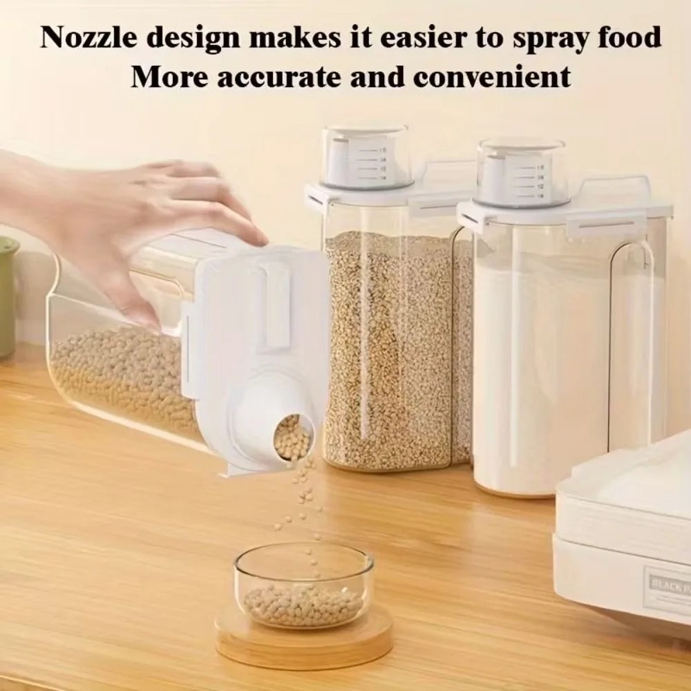 4 Pack 5LB Rice Storage Contai - Airtight Cereal Jar 评论和价格